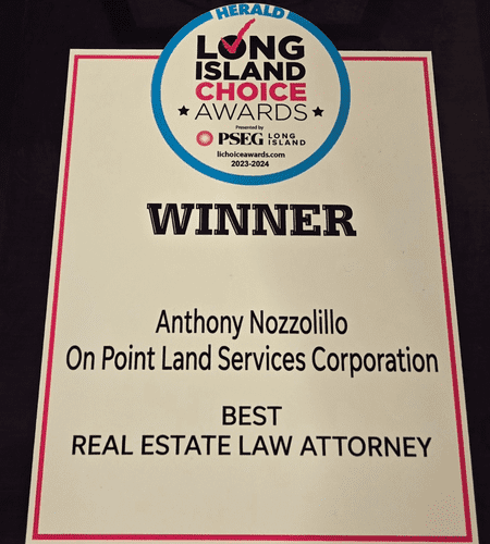 Anthony A. Nozzolillo, Esq. - Herald Long Island Choice Awards - Best Real Estate Law Attorney 2024